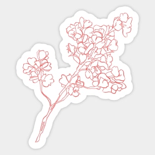 Sakura branch. Sticker